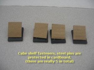 Cube Shelf Fasteners