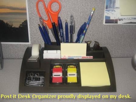Post-it Desktop Organizer on my Desktop