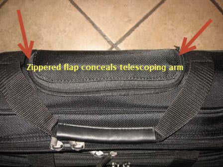 Laptop case with zipper closed