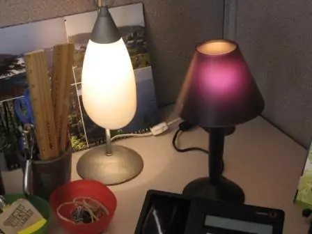 2 Cubicle Lamps in Office