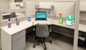 Cubicle Cleaning Supplies Feature Image