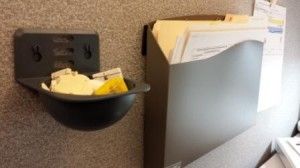 Hanging next to my Cubicle Wall Pocket.