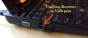 Unifying Receiver in USB port