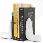 Desktop Madness Stop Hands Book Ends for Cubicle Decor