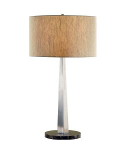 Artiva Brushed Steel Table Lamp