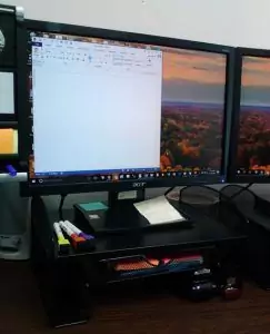 Computer Monitor Organizer