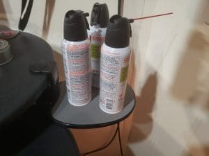 Holding my compressed air duster canisters