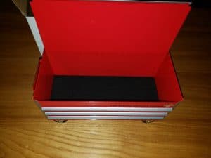 Top of toolbox opened up