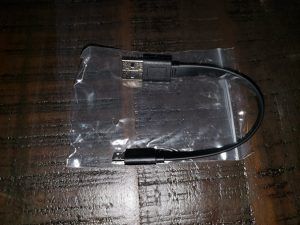 USB Charging cable, 7" in length