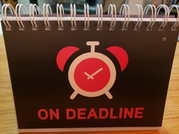 On deadline