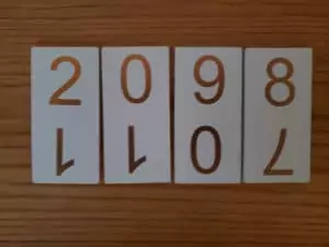 Perpetual Calendar day numbers