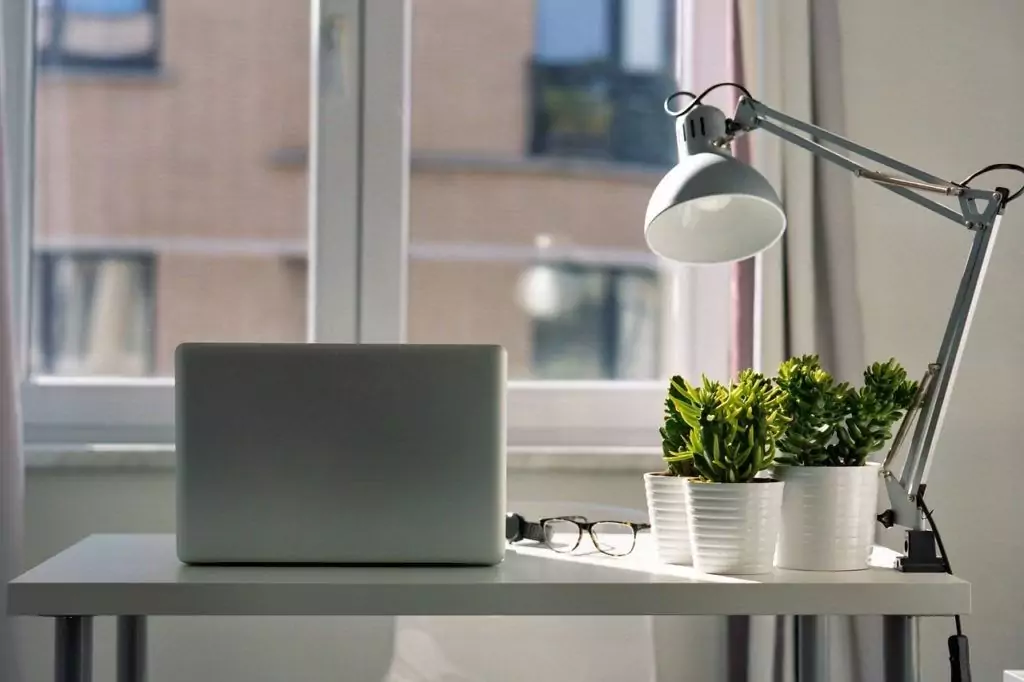 Laptop on Desk