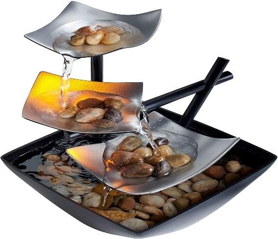 Indoor 3 Tier Relaxation Tabletop Fountain by HoMedics