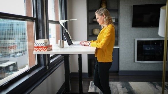 Woman at Standing Desk
