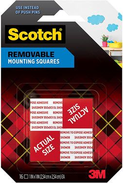 Scotch Removable Mounting Squares 275X 350