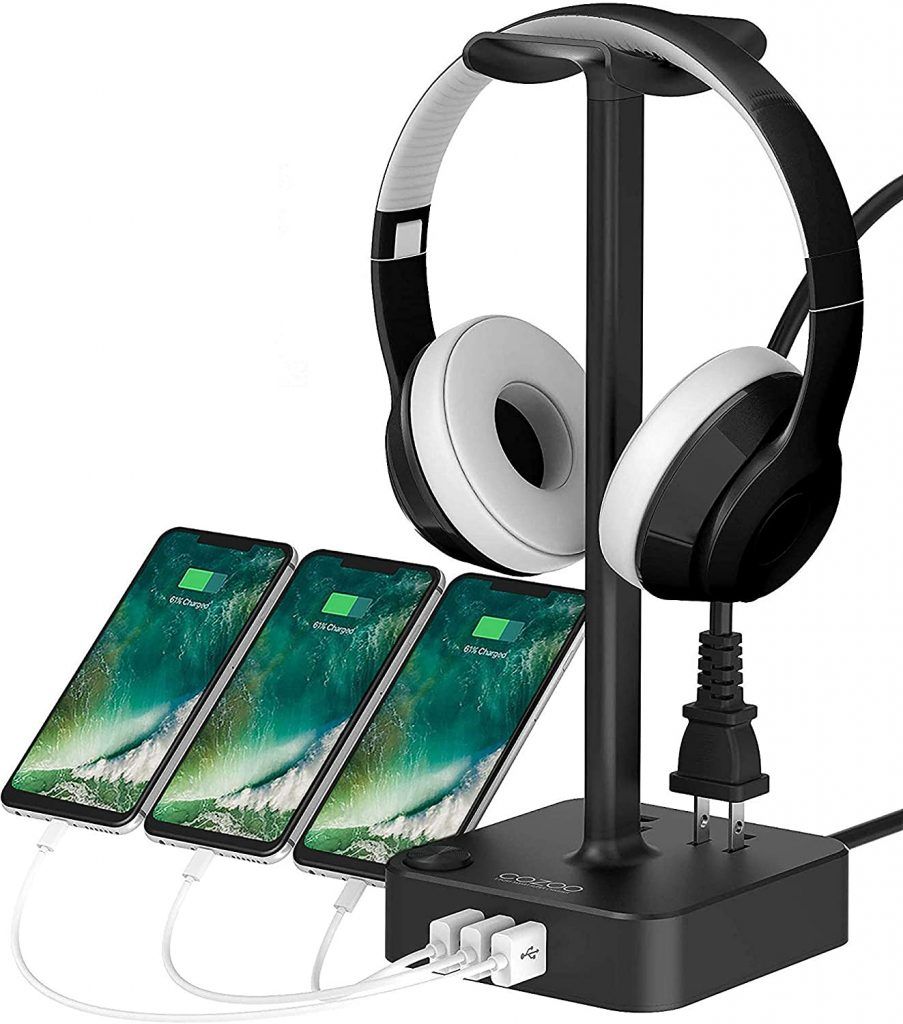 COZOO Headphone Stand with USB Charger