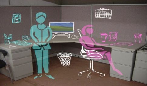 How do you organize a small shared office
