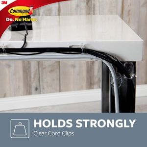 Command Clear Cord Clips