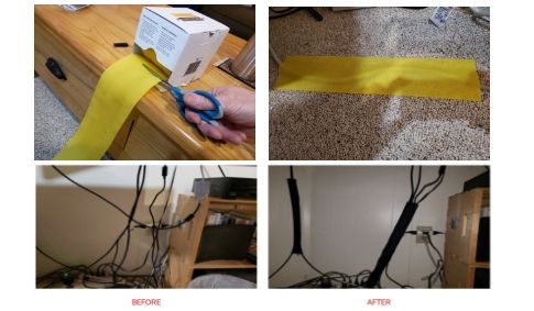 how do you organize and hide cords