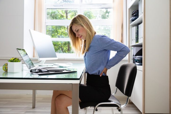 how to reduce back pain in the office