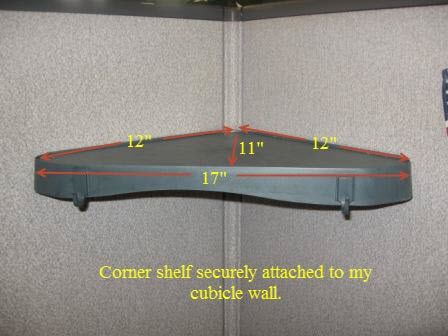 cubicle corner shelf