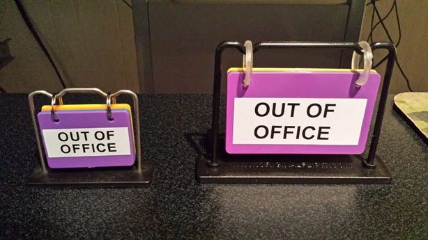 cute out of office sign