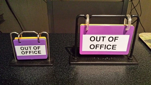 cute out of office sign