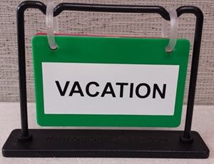 STATUS SPINNER Out Of Office Wheel Sign For Door, Office Status Sign, Out To Lunch Will Return