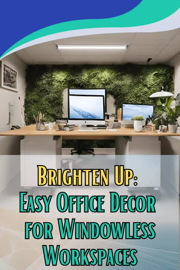 5 Brighten Up Easy Office Decor for Windowless Workspaces