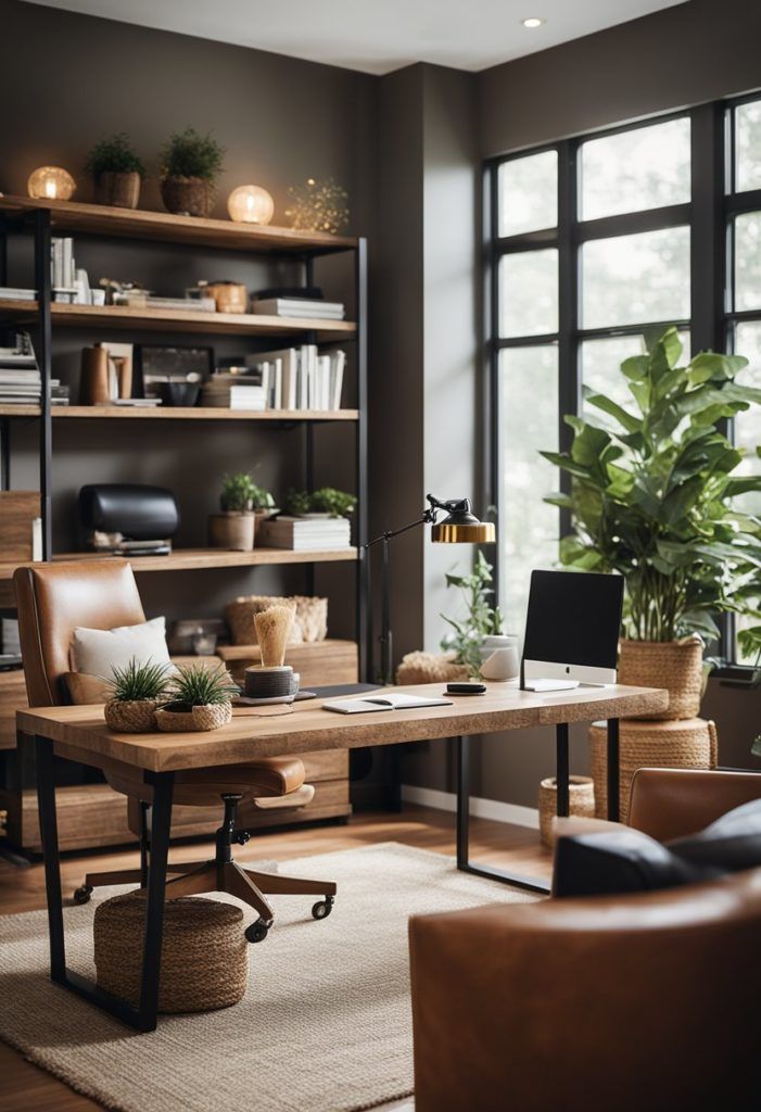 Modern Rustic Home Office