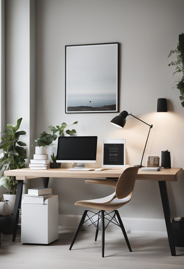 Scandinavian Minimalist Home Office