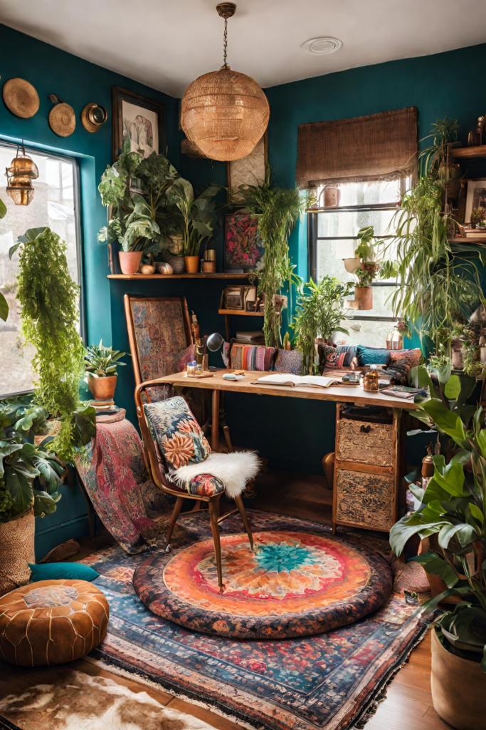 Bohemian Creative Home Office