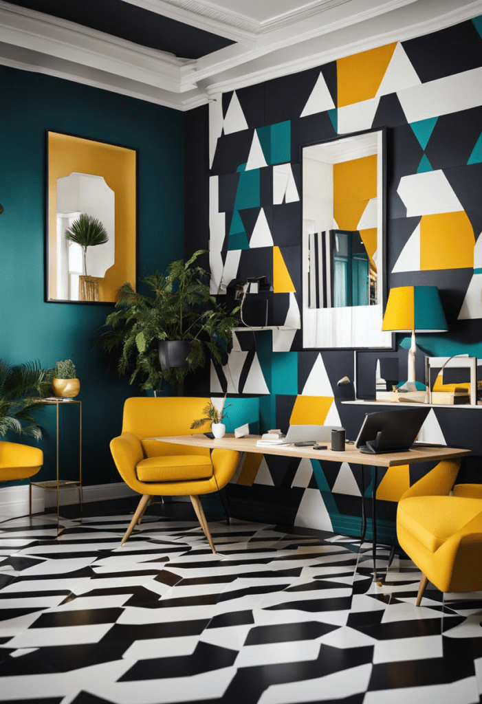 Geometric Patterns Home Office