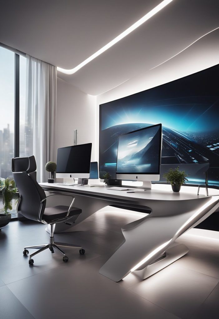 High Tech Minimalist Home Office