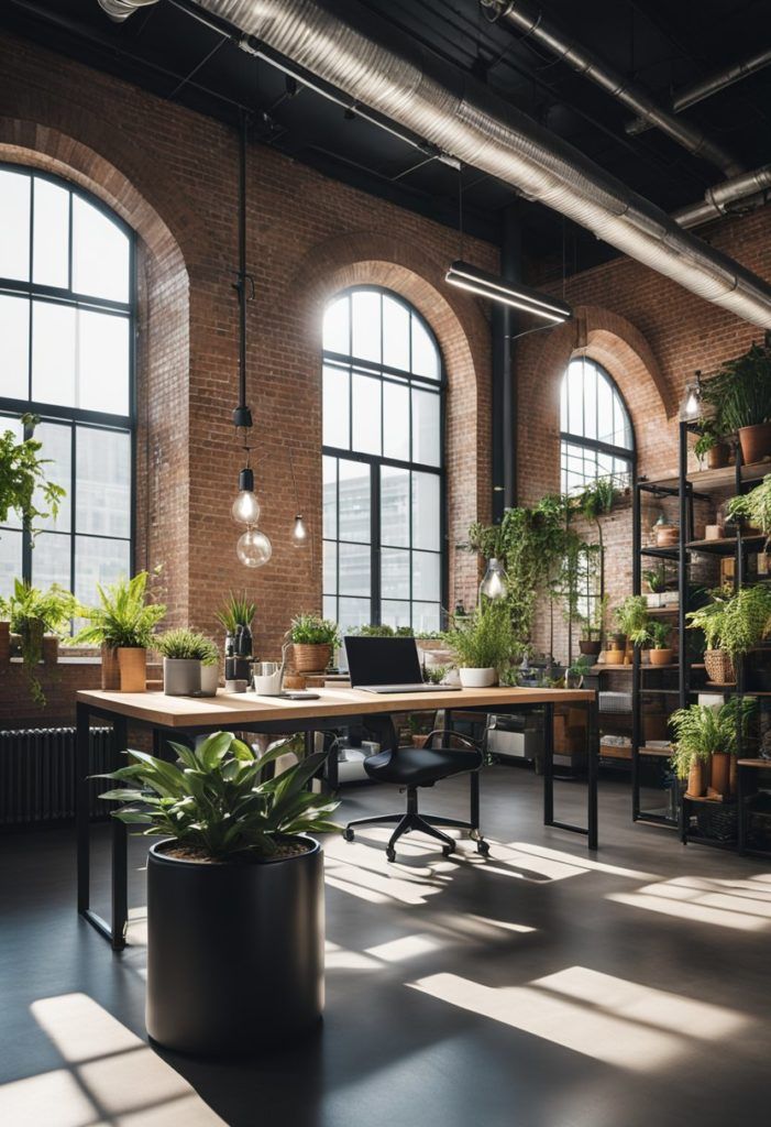 Industrial Loft Home Office