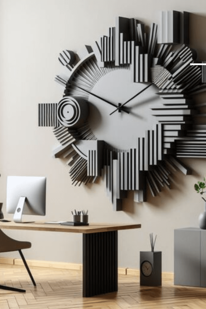 Modern Sculptural Clock