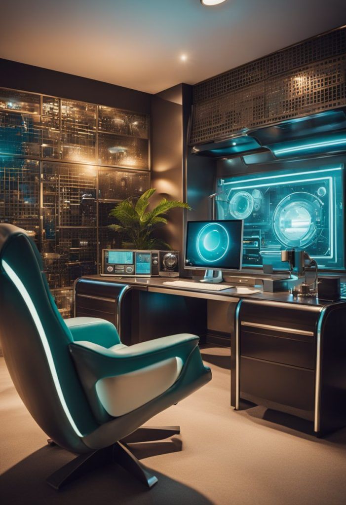 Retro Futurism Home Office