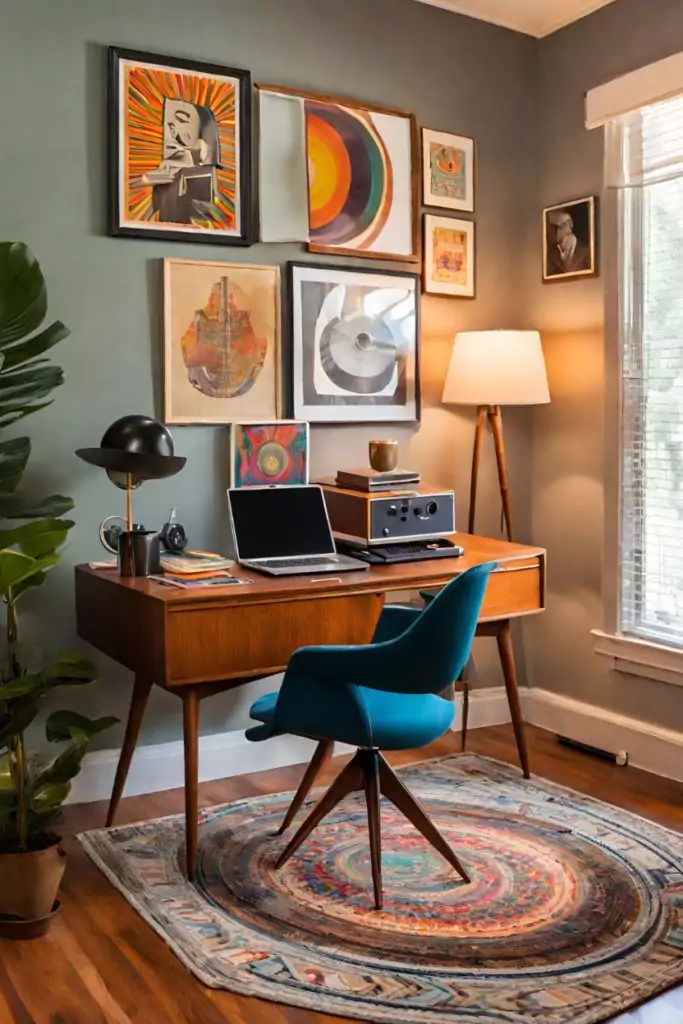Retro Vintage Home Office