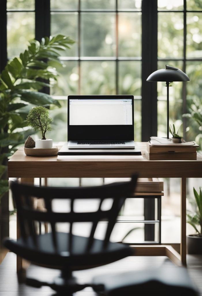 Zen Inspired Home Office