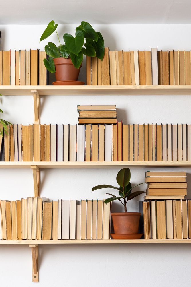 Natural Wood Shelving