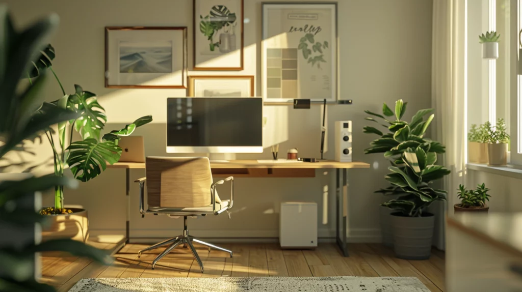 minimal desk setup in article feature image