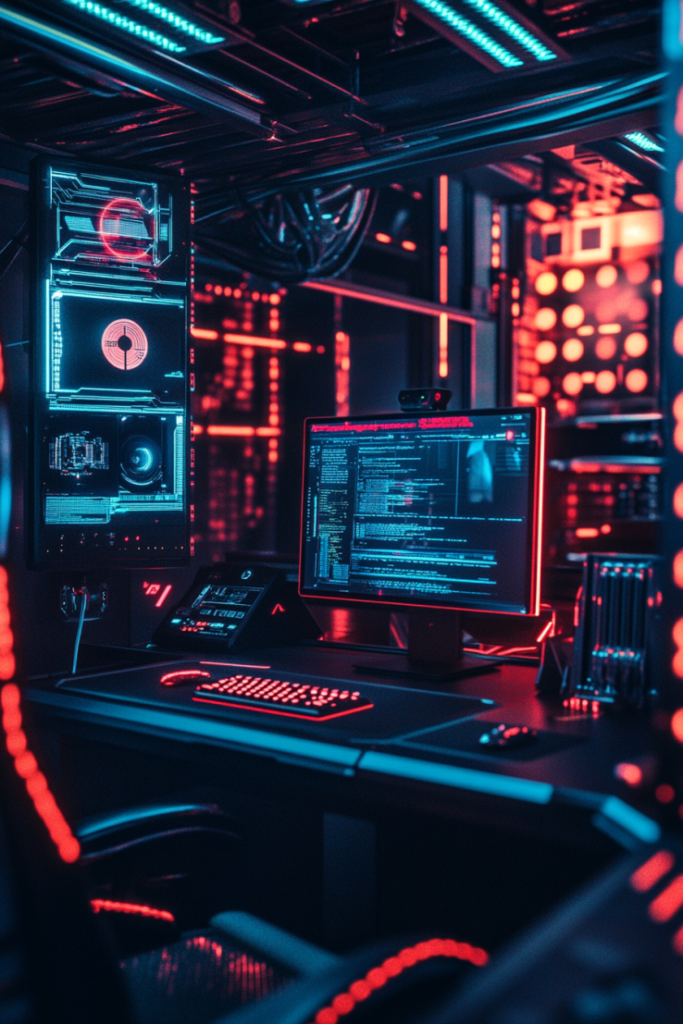 140 2 Dystopian Cyberpunk Office