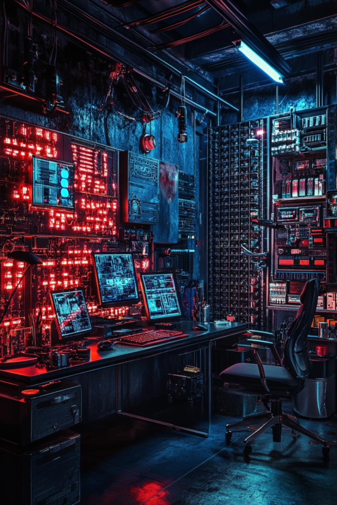 140 3 Dystopian Cyberpunk Office