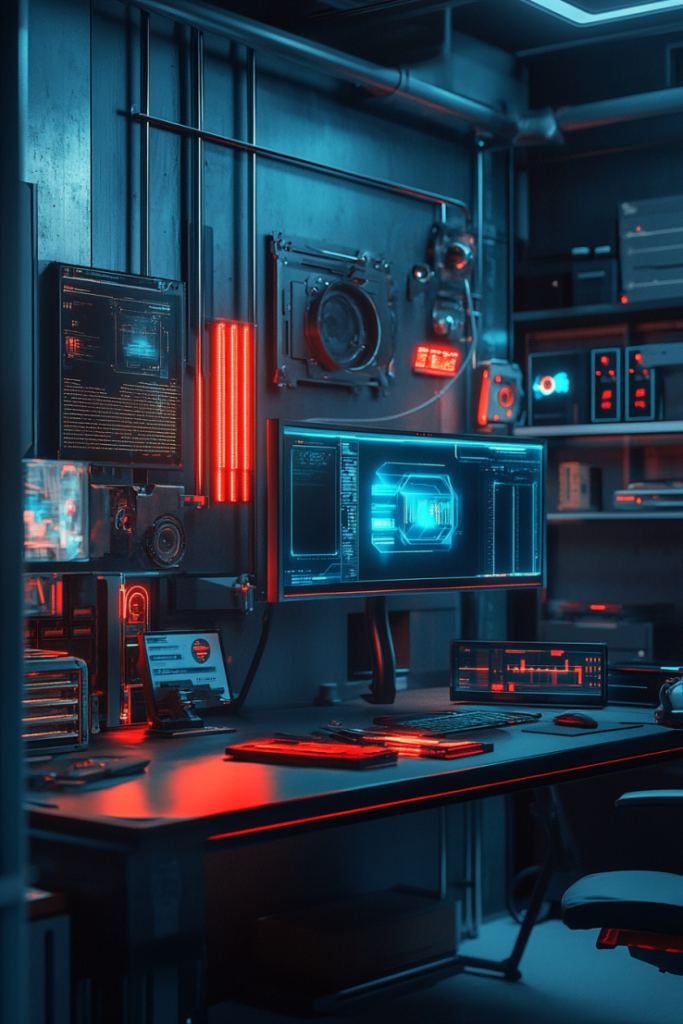 140 5 Dystopian Cyberpunk Office