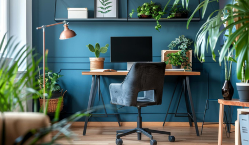 50  Accent Wall Designs for an Amazing Energized Workspace