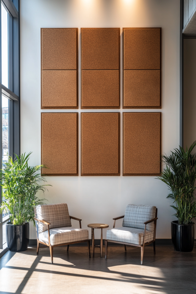 66 4 Fabric Covered Cork Art Panel
