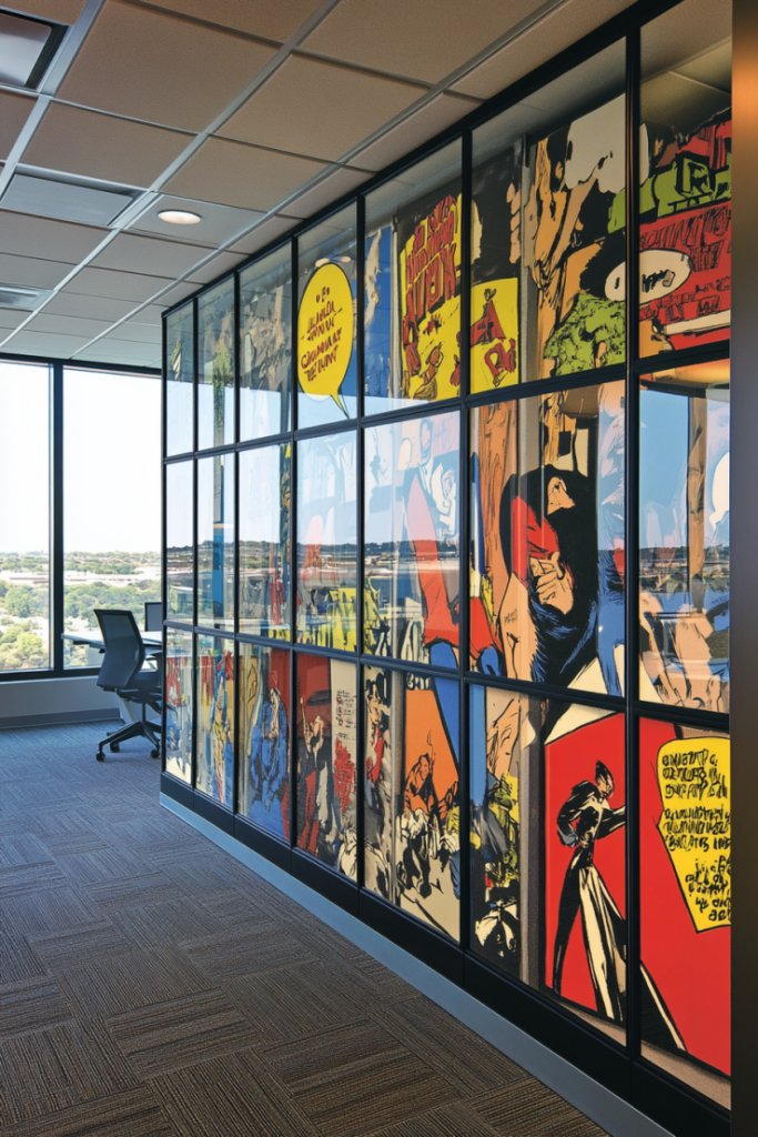 67 3 Retro Comic Strip Wall Panels