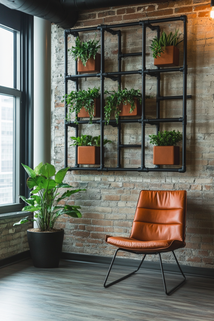 71 1 Industrial Pipe Frame Art Grid