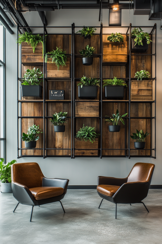 71 3 Industrial Pipe Frame Art Grid