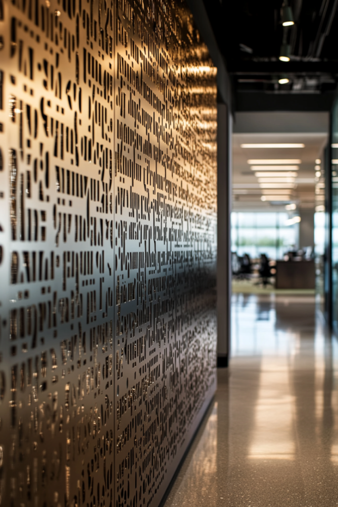 72 4 Typographic Metal Cutout Wall